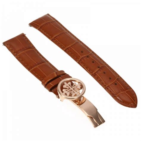 patek philippe leather strap with deployment buckle|patek philippe aquanaut strap.